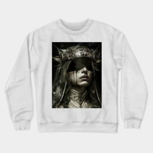 Blind Maiden dark gothic woman Crewneck Sweatshirt